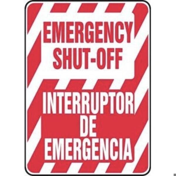 Accuform BILINGUAL OSHA Safety Sign ELECTRICAL SBMELC329XV - main